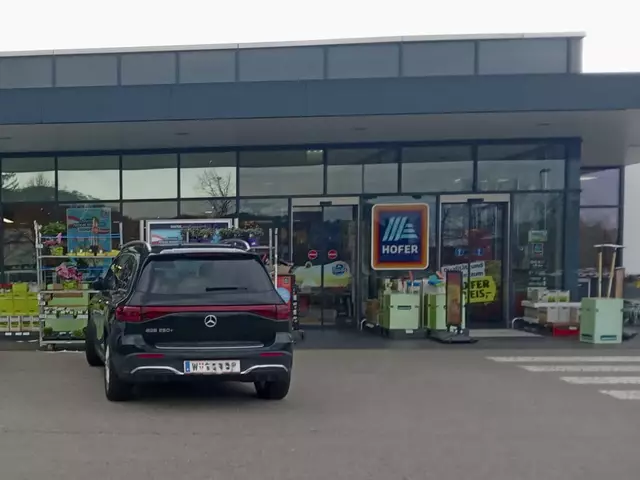 Der Autofahrer aus Wien parkte frech direkt neben dem Supermarkt-Eingang. | Foto: Name d. Fotografen d. Red. bekannt