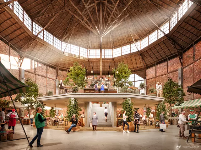 Leben in den alten Gemäuern der Rotunde durch eine Markthalle. | Foto: renderwerk.at