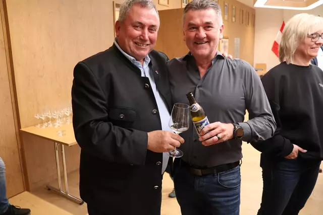 Bernhard Karnthaler und sein "Wahlretter" Harald Thurner. | Foto: Kathrin Schauer
