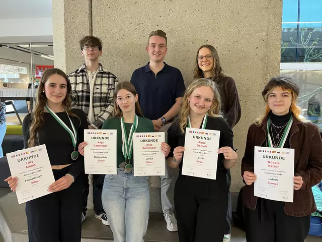 Beim Landessprachwettbewerb Eurolingua zeigten Admonter Schülerinnen und Schüler auf. | Foto: Stiftsgymnasium Admont