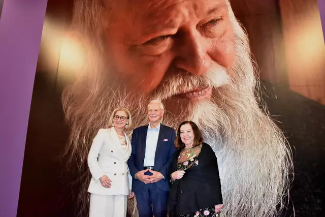 Johanna Mikl-Leitner, Karlheinz Essl und Rita Nitsch