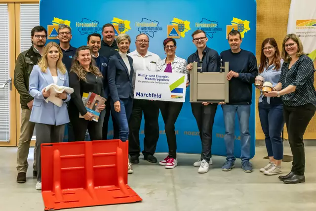 Ein Team für den Hochwasserschutz traf sich in Orth. | Foto: Alfred Horak