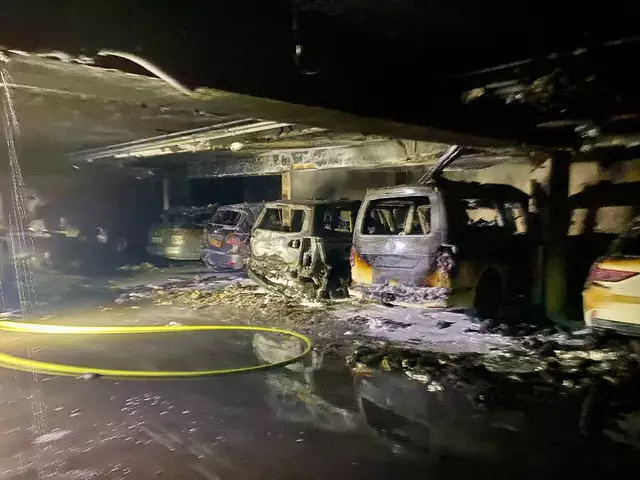 Großer Sachschaden bei einem Tiefgaragenbrand in der Höttinger Au. | Foto: FF Hötting