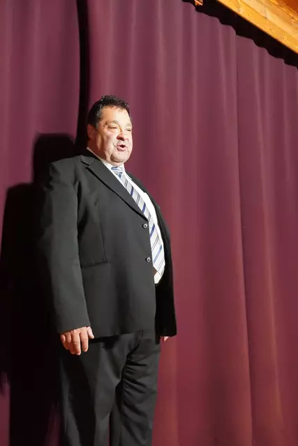 Martin Schneeweiß bei seiner Ansprache.