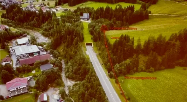 Auf dieser Darstellung ist das Portal der zweiten Röhre des Lermooser Tunnels auf Lermooser Seite eingezeichnet. | Foto: Land Tirol