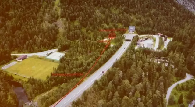 Auf dieser Darstellung ist das Portal der zweiten Röhre des Lermooser Tunnels auf Biberwierer Seite eingezeichnet. | Foto: Land Tirol