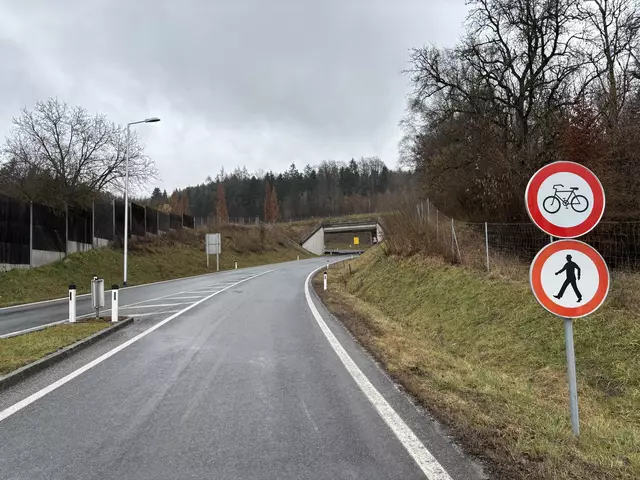 Besonderer Gefahrenbereich: Autofahrer schildern kritische Situationen mit der Fußgängerin im Bereich der Tunnelkette von Perg Richtung Münzbach. | Foto: MeinBezirk Perg