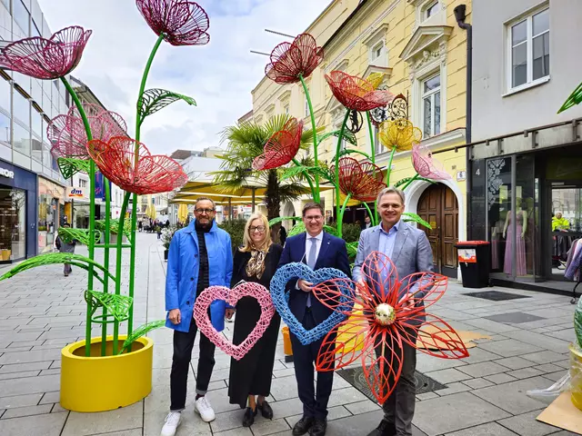 Jürgen Knoll (Blachere Illumination), Vzbgm. Christa Raggl-Mühlberger, Bgm. Andreas Rabl, Peter Jungreithmair, Wels Marketing &amp; Touristik. | Foto: WMT