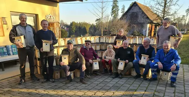 Die fleißigen "Bauherren" der 350 Nistkästen | Foto: Wolfgang Gutschi