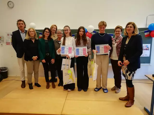 Sieger, Jury und Organisatorin | Foto: Europagymnasium Klagenfurt