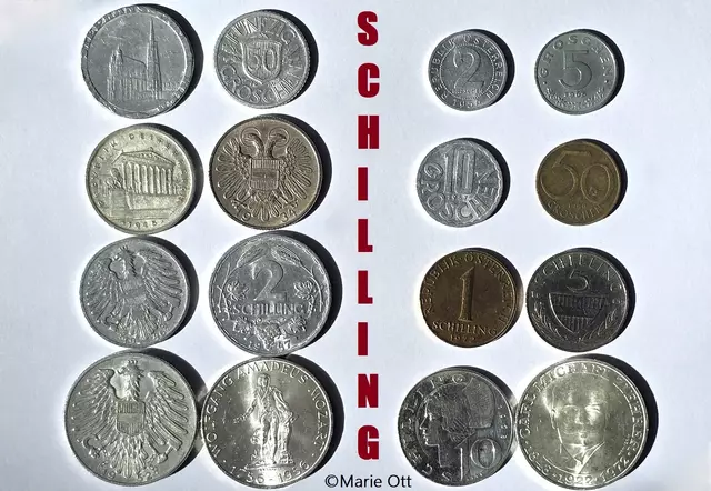 Schillinge, Österreichische Währung