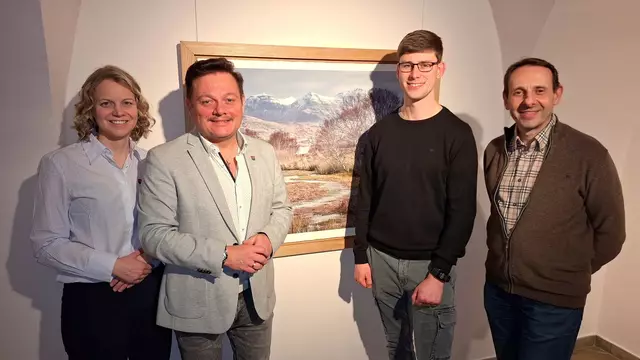 Tanja Warlich, Herbert Pfeffer, David Brandl und Roman Poindl | Foto: Pfeffer