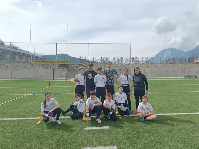 Das U13 Pannonia Eagles Flag Football Team startete in Innsbruck in die neue Saison. | Foto: Pannonia Eagles