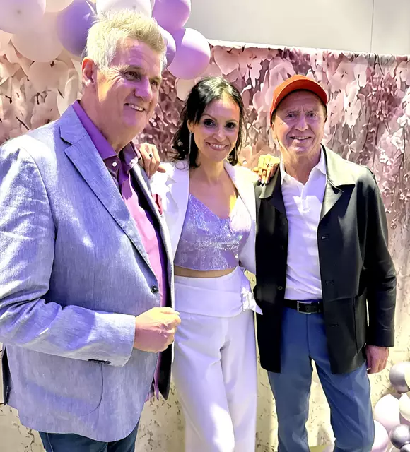 Bei der CD-Präsentation: Silvio Samoni, Fausta Gallelli und "Mister Ferrari" Heribert Kasper | Foto: Johannes Schmid