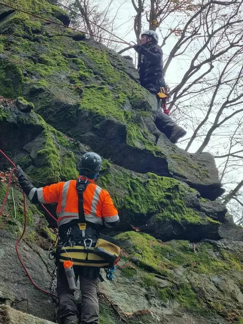 Die Arbeiten am Fels dauern Monate. | Foto: Land Steiermark