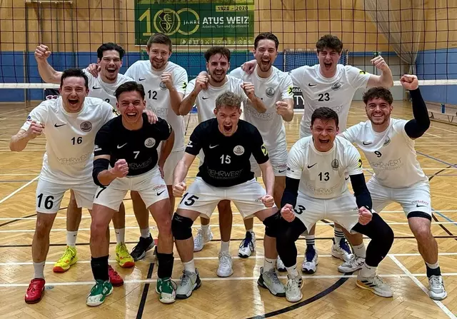 In Weiz sollte es mit dem ersten Sieg für die Herren 1 aus Feldbach klappen.  | Foto: Hot Volleys 