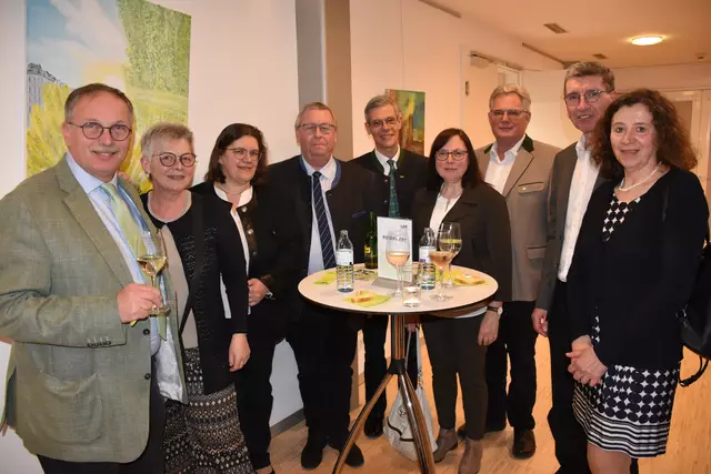 Beste Unterhaltung auch in der Pause des Landarbeiterkabarett-Abends. | Foto: Alexandra Goll