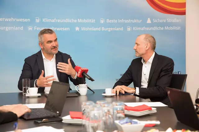 Landesrat Heinrich Dorner und Raumplanungsexperte Peter Zinggl vom Hauptreferat Landesplanung des Amtes der burgenländischen Landesregierung. | Foto: LMS