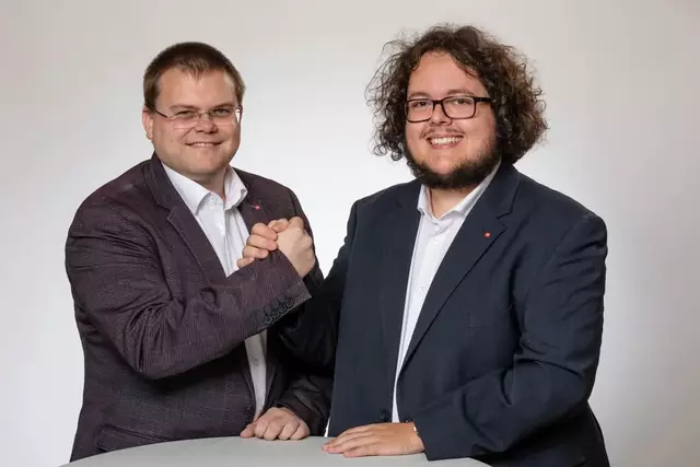 Thomas Smutny (l.) und Maximilian Chromy. | Foto: SPÖ