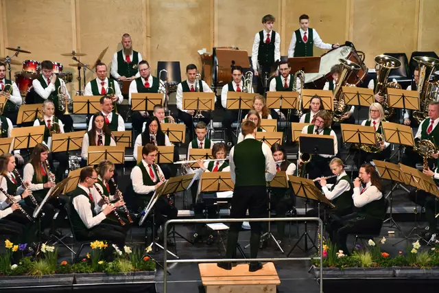 Die Stadtkapelle Murau gab in der WM Halle Murau ihr 59. Frühlingskonzert. | Foto: Anita Galler
