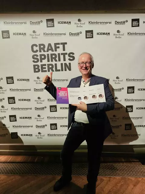 Wolfgang Potzmanns Gin wurde in Berlin gut bewertet. | Foto: Potzmann