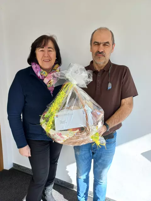 Bürgermeisterin Juliana Günther und Christian Pachler. | Foto: Marktgemeinde Kematen