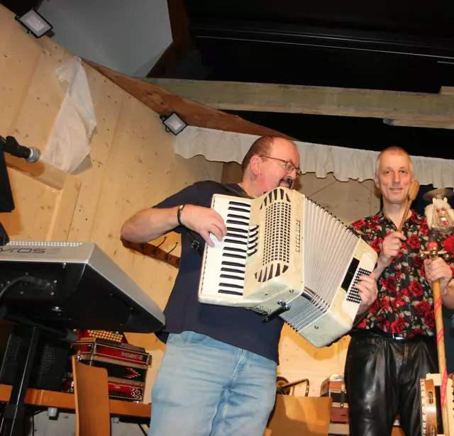 Leo Teufl mit Mathias Buchmayer