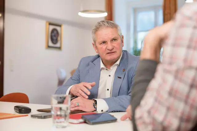 Christian Sander:  "Ich darf mich auf ein starkes Team stützen, das gilt sowohl fürs Rathaus, als auch für die SPÖ." | Foto: Martin Meieregger