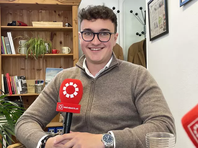 Jonas Irnberger aus Scheffau am Tennengebirge wurde mit 19 Jahren Ortsparteiobmann. | Foto: Martin Schöndorfer, 2023