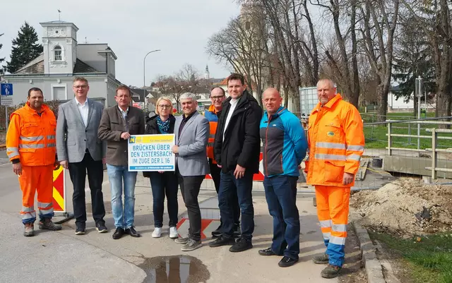 Die Arbeiten für die Sanierung der Zistersbachbrücken haben begonnen. | Foto: Land NÖ