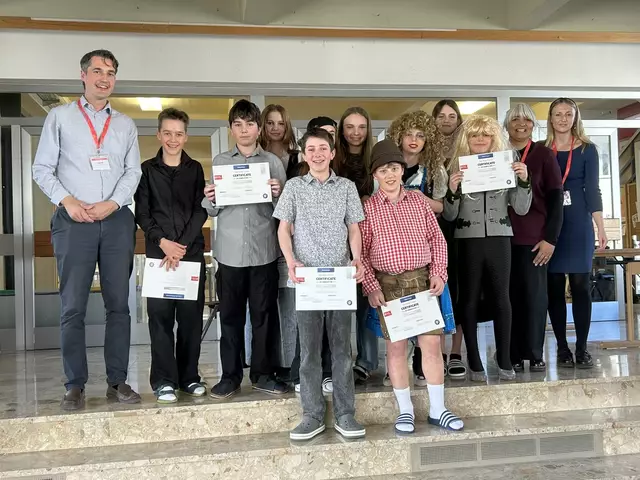 Eine Woche lang drehte sich an der Mittelschule Königsweg alles um die englische Sprache. | Foto: Mittelschule Königsweg