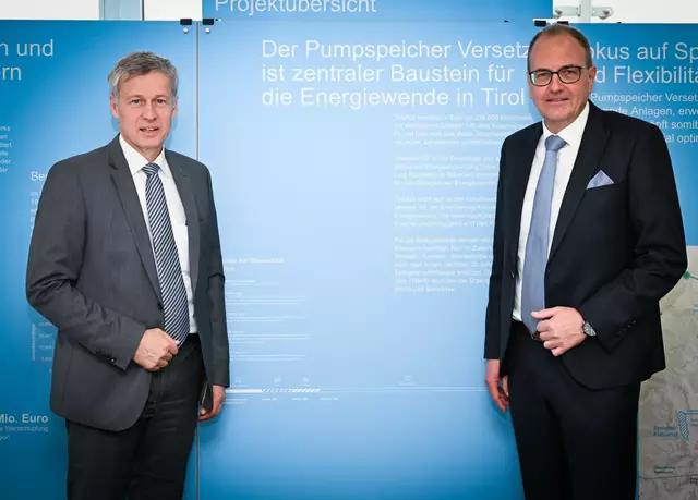 Bauvorstand Alexander Speckle und Abteilungsleiter Johann Neuner informierten über die Einreichung. | Foto: TIWAG