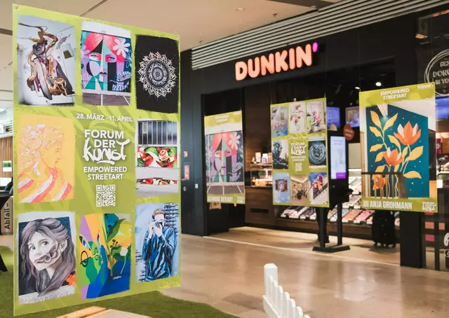 Start zum Programm der FORUM der Kunst-Workshopreihe 2025, ist die beeindruckende Ausstellung rund um das Shopping-Highlight Woman Day. Die Ausstellung „Empowered Streetart“ ist von 28. März bis 10. April in der FORUM 1 Center-Mall zu sehen.  | Foto: FORUM 1