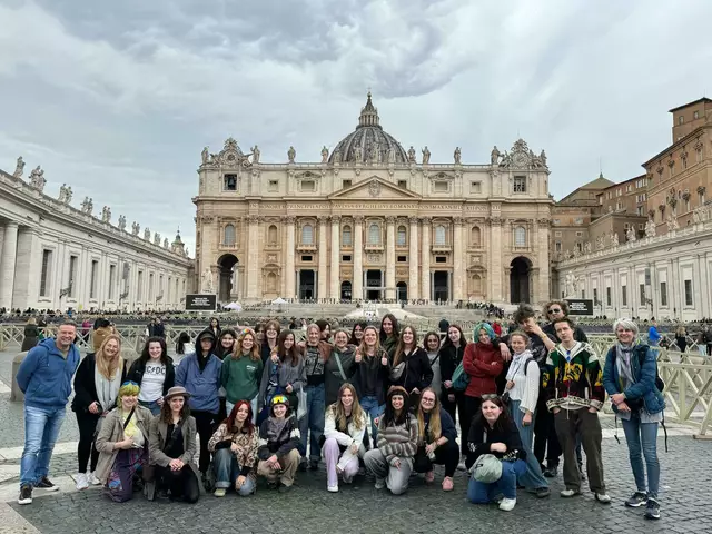 Am ersten Tag wurde der beeindruckende Petersdom besichtigt.