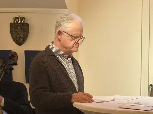 Kunsthistoriker Gottfried Biedermann hielt die Lautatio für Erwin Huber. | Foto: MeinBezirk/Hofmüller