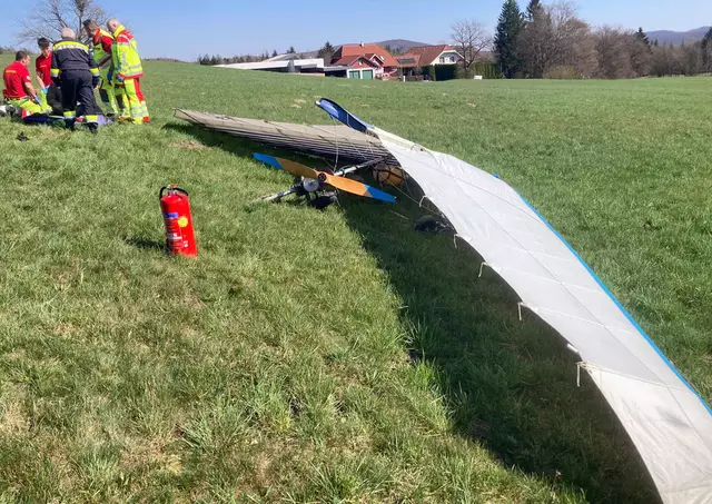 Absturzstelle nahe Hochstrass | Foto: Freiwillige Feuerwehr Hochstrass
