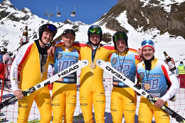 Team "Långe Låtten" v.l.: Marc Artho, David Pfurtscheller, Simon Ferchl, Michael Hörtnagl und Mario Napetschnig | Foto: Kainz