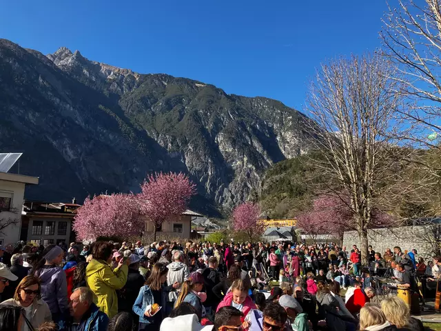 Das Blütenfest in Zams zog wieder Massen an.  | Foto: Elisabeth Zangerl