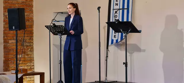 Hanna Bauer bei ihrer Eröffnungsrede

Foto Franz Michael Zagler