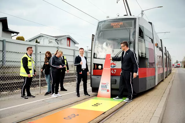 Eine der Aufgaben bei der Qualifikation war das zielgenaue Bremsen.  | Foto: Wiener Linien/Barbara Wirl