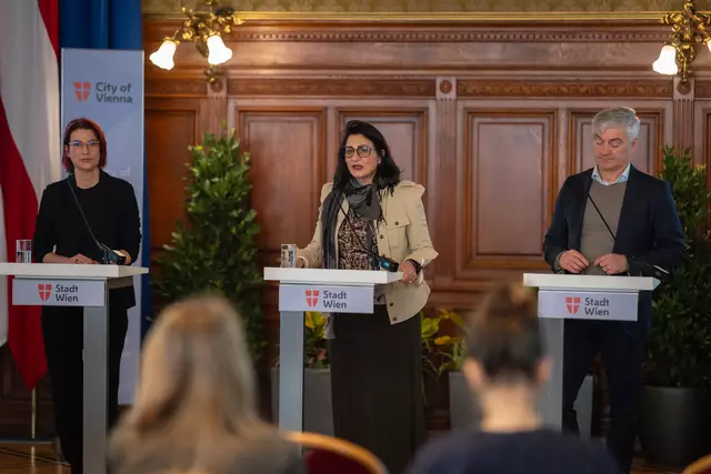 Am Montag wurde im Rahmen eines Mediengesprächs die erste internationale "Digital Humanism Conference" vorgestellt.  | Foto: Stadt Wien / David Bohmann
