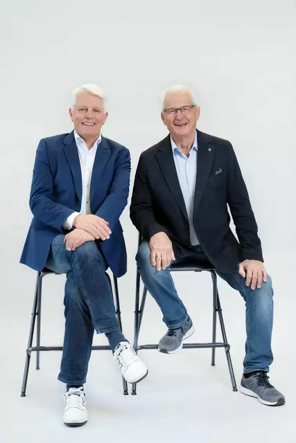 Eigentümer Ewald Lanzl (re.) und Geschäftsführer Grottfried Kraft.  | Foto: Klipp Frisör