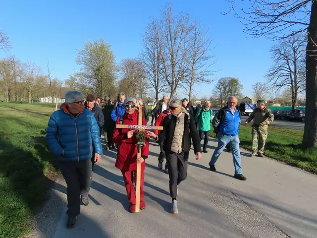 50 Teilnehmerinnen und Teilnehmer nahmen am "Pilgermarsch der Hoffnung" teil.  | Foto: Truppenübungsplatz Bruckneudorf