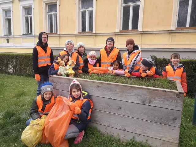 Die Kinder sammelten fleißig Müll | Foto: Reitner