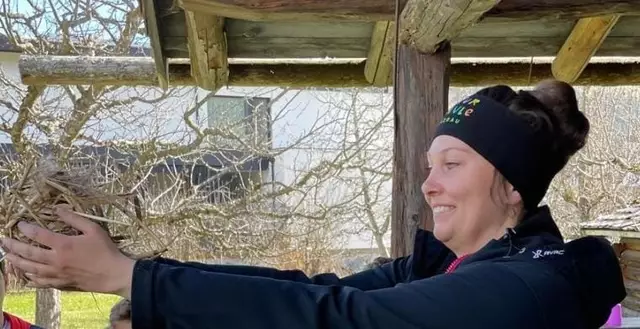 Magdalena Ennsmann über das Ostereierfärben. | Foto: Ennsmann
