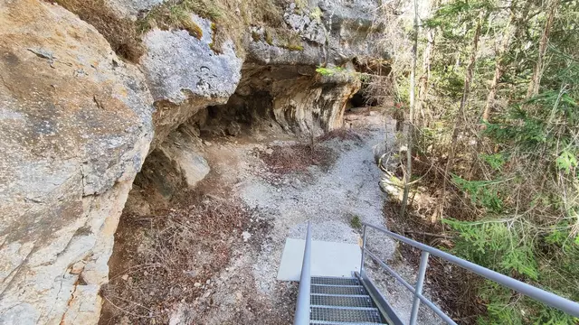 vor vielen Jahren vom Wasser ausgeschwemmt... | Foto: I.Wozonig