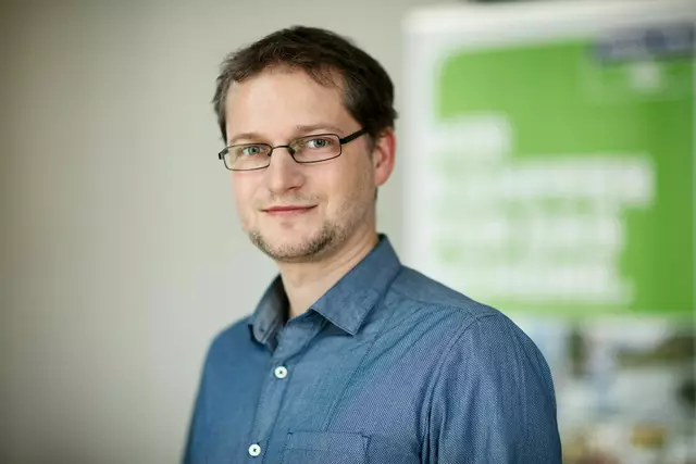Johannes Wahlmüller spricht in Premstätten zum Thema Klimakrise und österreichische Klimapolitik. | Foto: Wyckoff