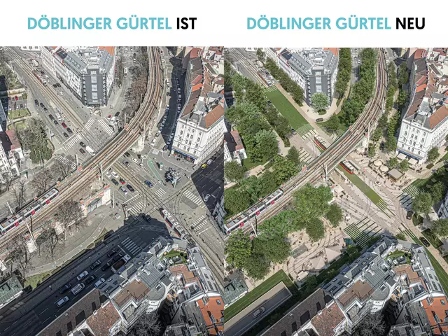 Die ÖVP Vision für den Döblinger Gürte: eine Untertunnellung des Inneren Gürtels wäre der Vorschlag. | Foto: Visualisierung Zoom VP.AT