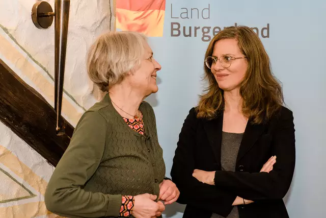 Landeshauptmann-Stellvertreterin Anja Haider-Wallner auf Dialogtour in Oberpullendorf. | Foto: Büro LH-Stv.in Haider-Wallner