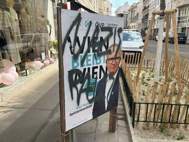 Hier ein Plakat im 8. Bezirk von ÖVP-Spitzenkandidat Karl Mahrer. | Foto: Philipp Scheiber/MeinBezirk
